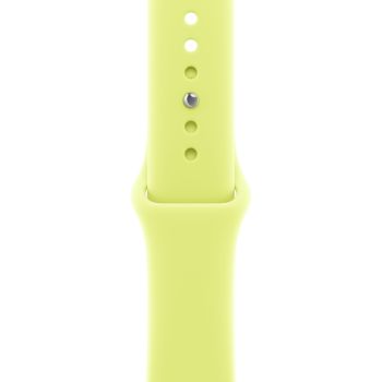 Apple Watch Series 11 42mm, Silver Aluminum Case with Sport Band Neon Yellow 