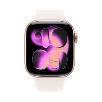 Apple Watch Series 11 46mm, Rose Gold Aluminum Case with Sport Light Blush