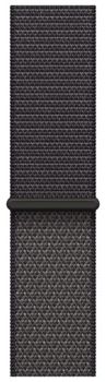Apple Watch Series 11 42mm, Jet Black Aluminum Case with Sport Loop Dark Gray