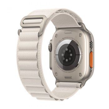 Apple Watch Ultra GPS + Cellular, 49 мм, корпус из титана, ремешок Ocean белого цвета