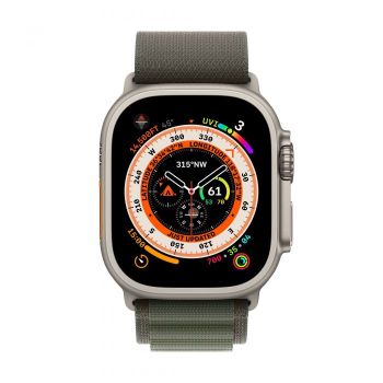 Apple Watch Ultra GPS + Cellular, 49 мм, корпус из титана, ремешок Alpine зеленого цвета