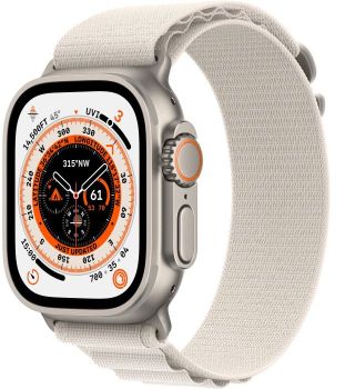 Apple Watch Ultra GPS + Cellular, 49 мм, корпус из титана, ремешок Alpine цвета «сияющая звезда»