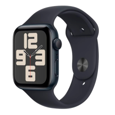 Apple Watch SE 3 44 mm, Midnight Aluminum Black Sport Band (M/L)
