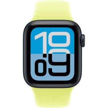 Apple Watch SE 3 40 mm, Midnight Aluminum Neon Yellow Sport Band (M/L)