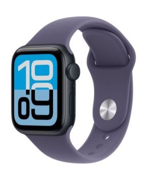 Apple Watch SE 3 40 mm, Midnight Aluminum Purple Fog Sport Band (S/M)