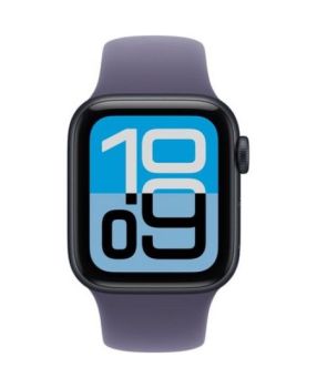 Apple Watch SE 3 40 mm, Midnight Aluminum Purple Fog Sport Band (S/M)