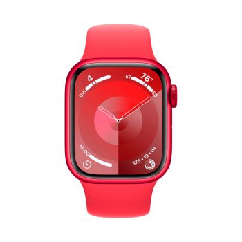 Apple Watch Series 9, 45 мм, корпус из алюминия цвета (PRODUCT)RED, спортивный ремешок цвета (PRODUCT)RED, размер M/L