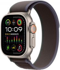 Apple Watch Ultra 2 GPS + Cellular, 49 мм, корпус из титана, ремешок Trail синего/черного цвета, размер S/M