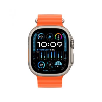 Apple Watch Ultra 2 GPS + Cellular, 49 мм, корпус из титана, ремешок Ocean оранжевого цвета