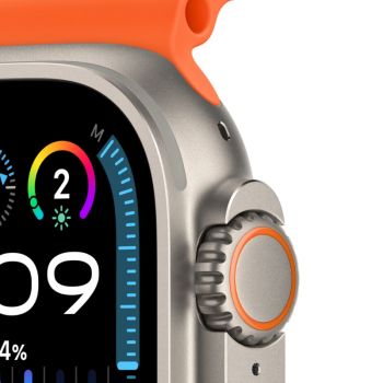 Apple Watch Ultra 2 GPS + Cellular, 49 мм, корпус из титана, ремешок Ocean оранжевого цвета