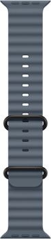 Apple Watch Ultra 3, Black Titanium Case with Anchor Blue Ocean Band