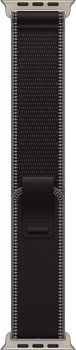 Apple Watch Ultra 3, Natural Titanium Case with Black/Charcoal Trail Loop (M/L)