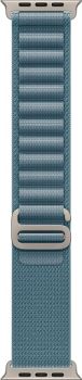 Apple Watch Ultra 3, Natural Titanium Case with Light Blue Alpine Loop (M)