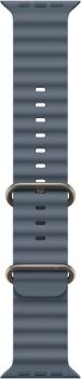 Apple Watch Ultra 3, Natural Titanium Case with Anchor Blue Ocean Band