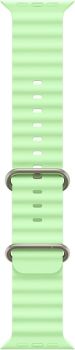 Apple Watch Ultra 3, Natural Titanium Case with Neon Green Ocean Band