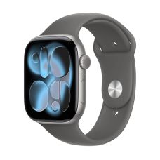 Apple Watch Series 11 42mm, Space Gray Aluminum Case with Sport Band Stone Gray (M/L)