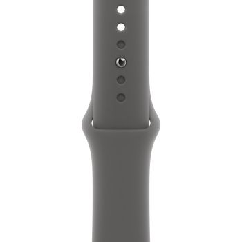 Apple Watch Series 11, 42 mm, Jet Black Aluminum Stone Gray Sport Band (M/L)