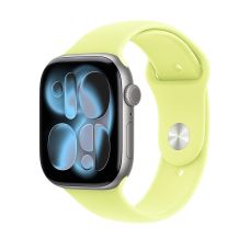 Apple Watch Series 11, 46 mm, Space Gray Aluminum Neon Yellow Sport Band (M/L)