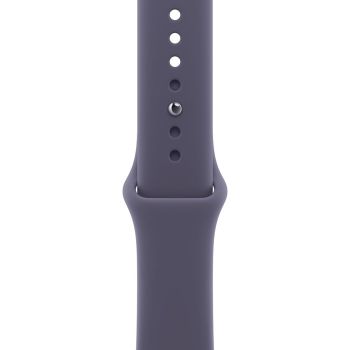 Apple Watch Series 11, 46 mm, Space Gray Aluminum Purple Fog Sport Band (M/L)