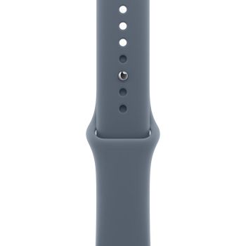 Apple Watch Series 11, 42 mm, Rose Gold Aluminum Anchor blue Sport Band (M/L)