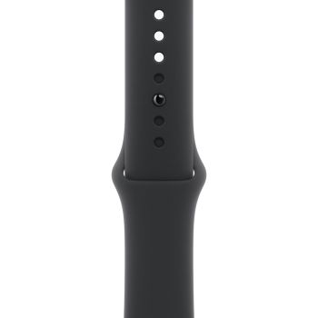 Apple Watch Series 11, 42 mm, Rose Gold Aluminum Black Sport Band (M/L)