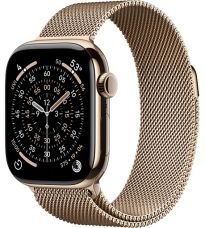 Apple Watch Series 11, 46 mm, Gold Titanium GPS+Cellular, Gold Milanese Loop M/L