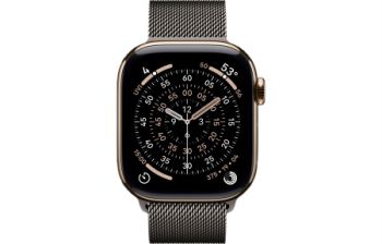 Apple Watch Series 11, 46 mm, Gold Titanium GPS+Cellular, Slate Milanese Loop S/M