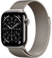 Apple Watch Series 11, 46 mm, Nalural Titanium GPS+Cellular, Natural Milanese Loop M/L