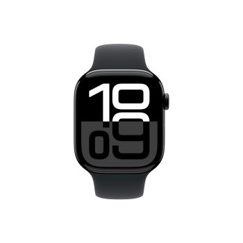 Умные часы Apple Watch Series 10 46 мм, M/L 140-245 мм, Aluminium Case GPS, Sport Band, Jet Black