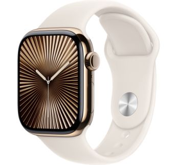 Умные часы Apple Watch Series 10 46 мм, S/M 130-200 мм, Titanium Case GPS+Cellular, Gold