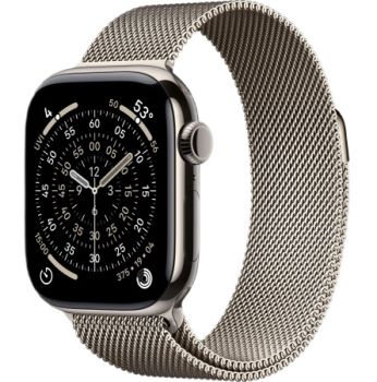  Умные часы Apple Watch Series 10 42 мм, Titanium Case Cellular, Milanese Loop, Natural