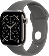 Умные часы Apple Watch Series 10 42 мм, M/L 140-245 мм, Titanium Case GPS+Cellular, Sport Band, Gray
